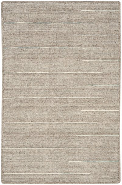 Nourison Home Nourison Interweave IWV01 5'3" x 7'3" Grey Modern Indoor Rug - 2' x 3'