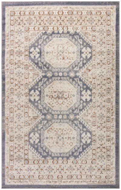 Nourison Home Nourison Serenity Home SRH01 5'3" x 7'3" Ivory Blue Vintage Indoor Rug - 3'11" x 5'11"