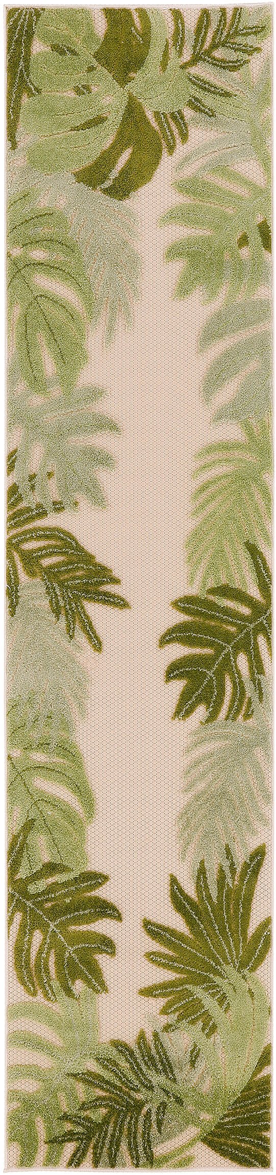 Nourison Home Nourison Aloha ALH40 2' x 6' Ivory Green Outdoor Rug