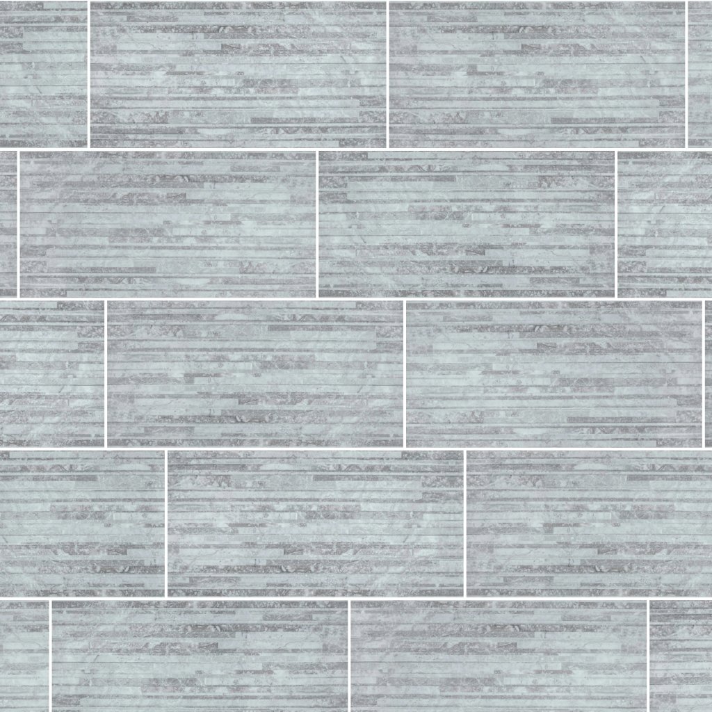 Qualis Ceramica QU Siena Grigio Muretto 12X24F - Grey
