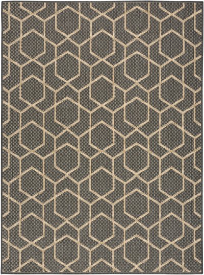 Nourison Home Nourison Horizon Indoor/Outdoor HOZ01 5' x 7' Charcoal Modern Rug - 5' x 7'