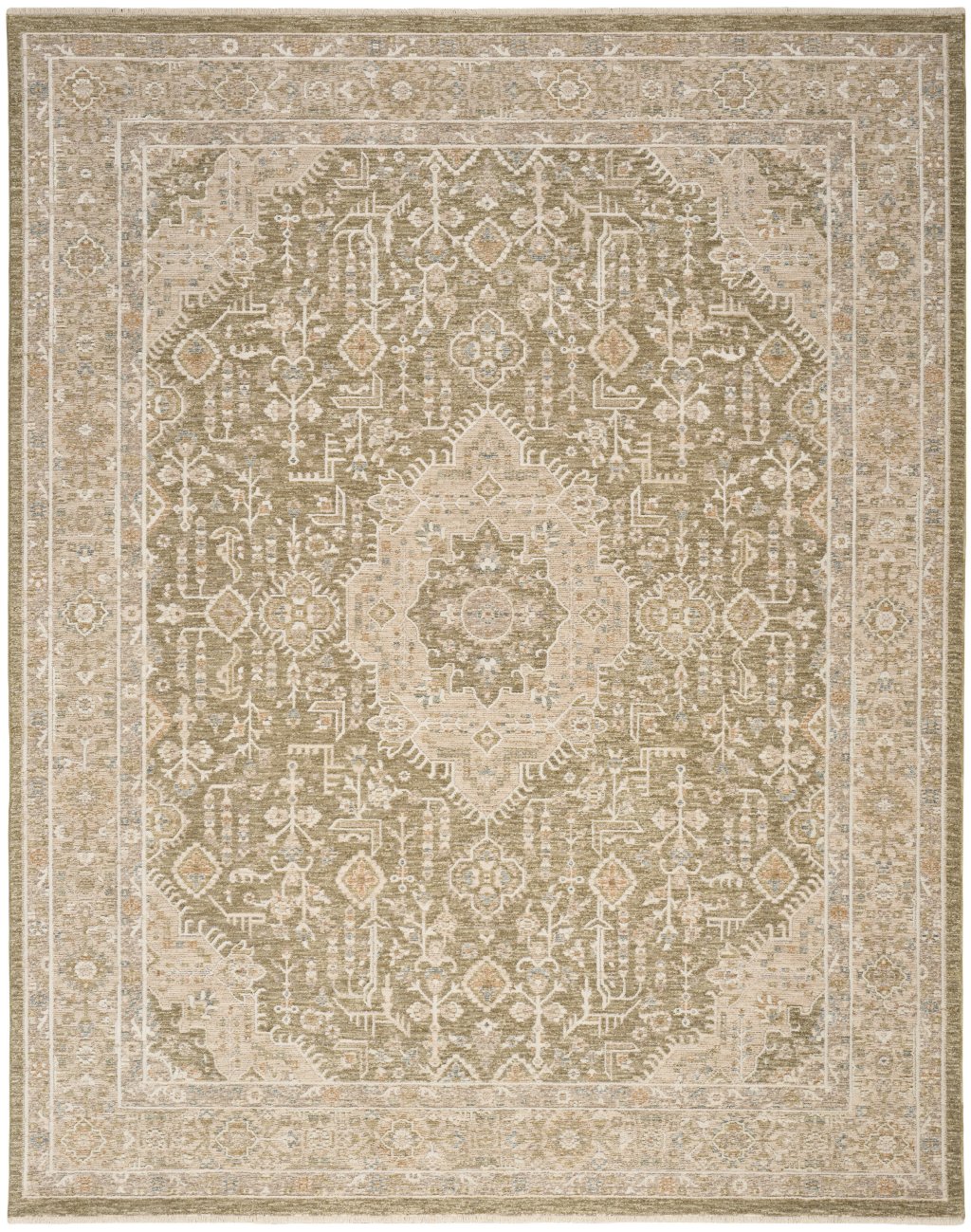 Nourison Home Nourison Retreat RET02 7'10" x 10' Green Vintage Indoor Rug