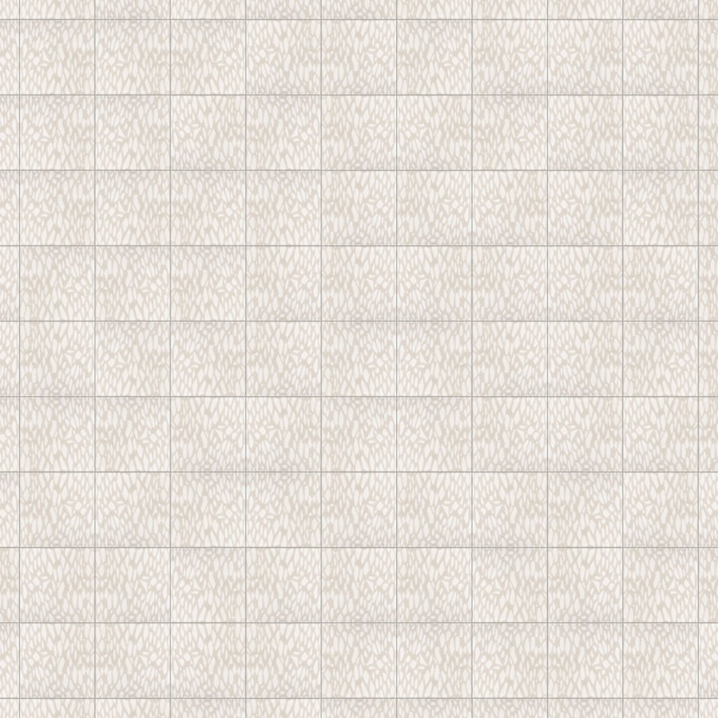 Marble Systems Neutral Weave Glossy Fishnet Galore Ceramic Tile 6x6 - Neutral Weave