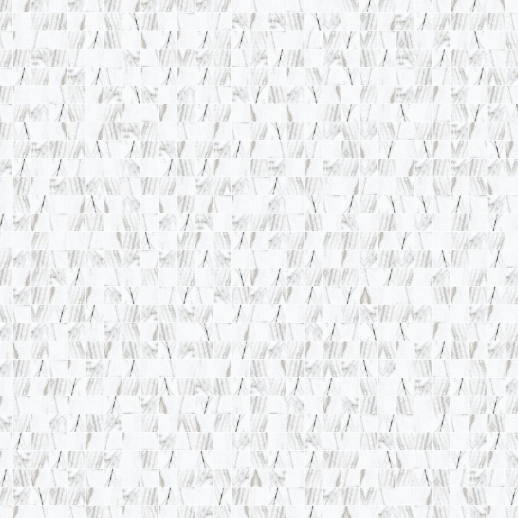 Qualis Ceramica Mystique 2X2 Mosaic-matt Glamour White - White