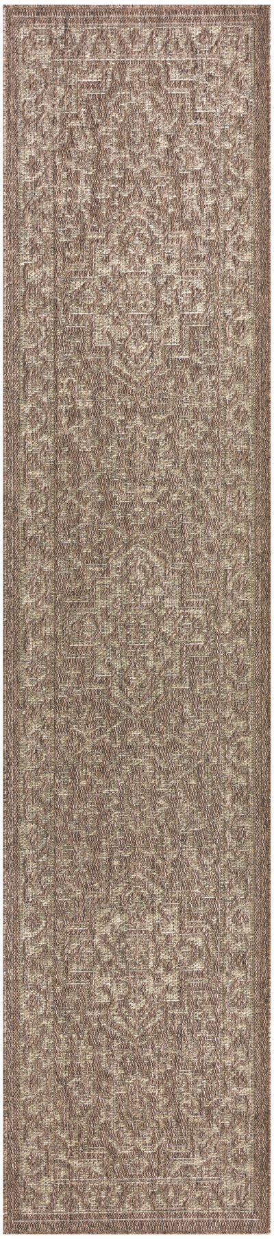 Nourison Home Nourison Tulum TLM05 4' x 6' Brown Outdoor Rug - 2'2" x 8'