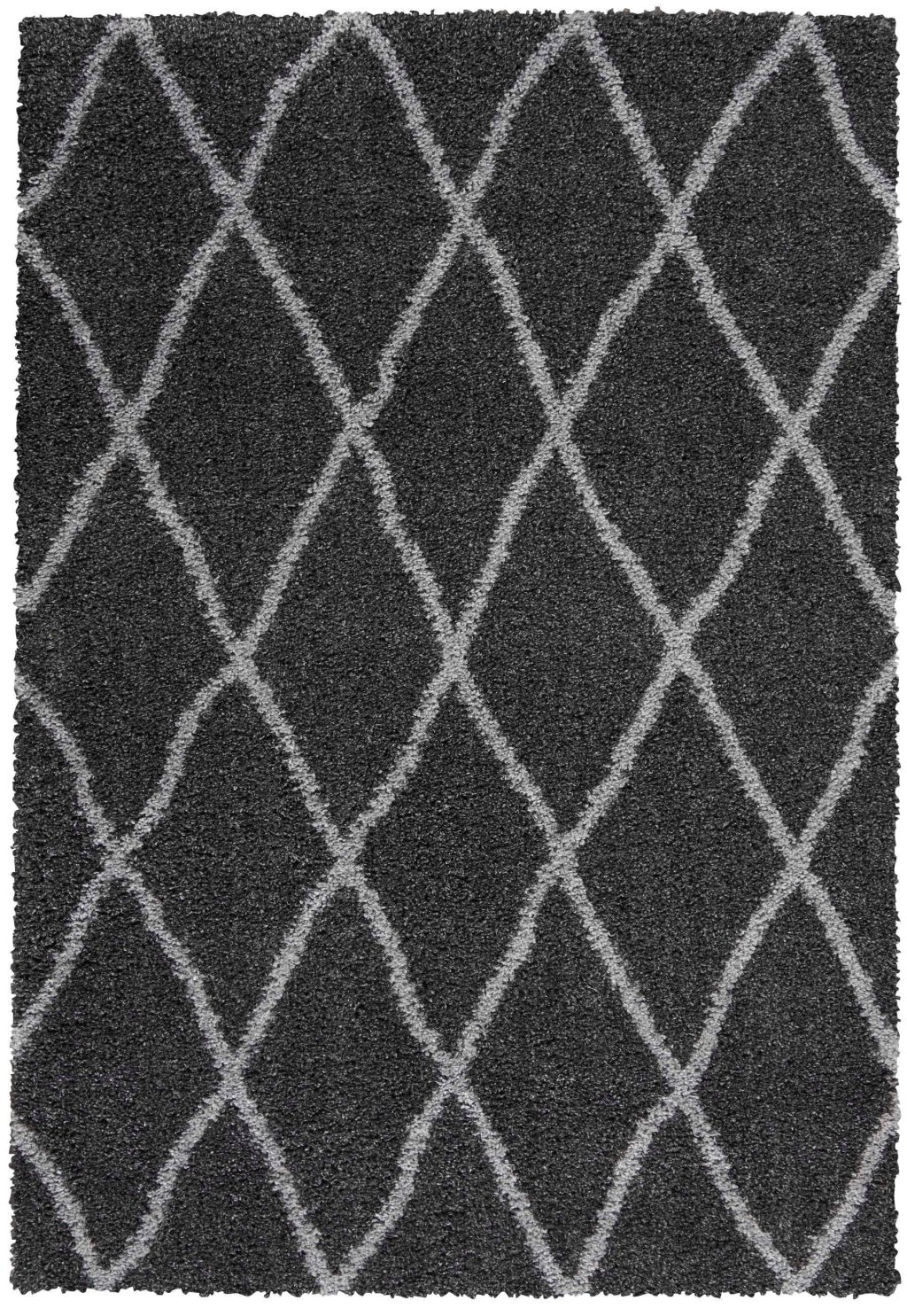 Nourison Home Nourison Shangri-La SHI02 5' x 7' Charcoal Light Grey Shag Indoor Rug