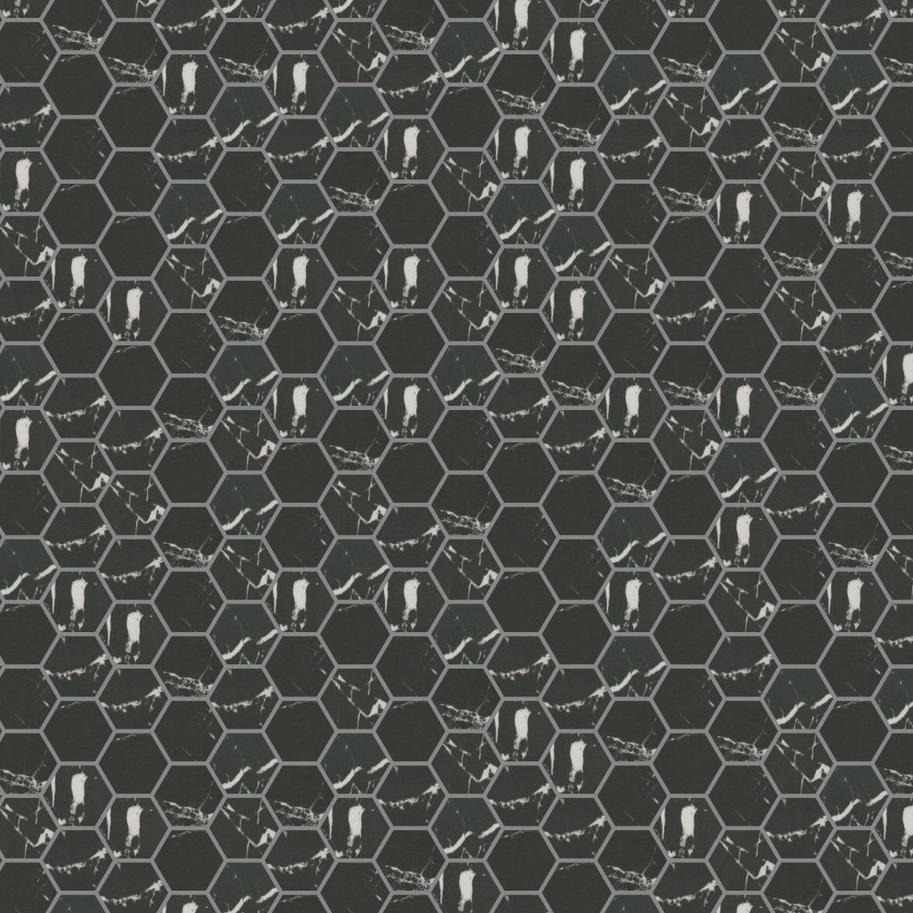 Emser Tile ELEGAN MATTE 4" HEXAGON MOSAIC-POR - Nero