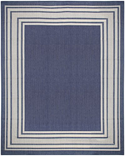 Nourison Home Nourison Horizon Indoor/Outdoor HOZ03 3' x 5' Navy Modern Rug - 10' x 14'