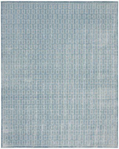Nourison Home Nourison Washable Charm WCH02 8' x 10' Blue Ivory Modern Indoor Rug - 9' x 12'