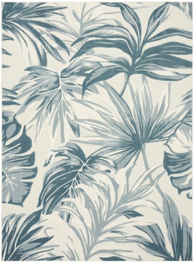 Nourison Home Nourison Aloha ALH43 3'6" x 5'6" Ivory Blue Modern Rug - 7'10" x 10'6"