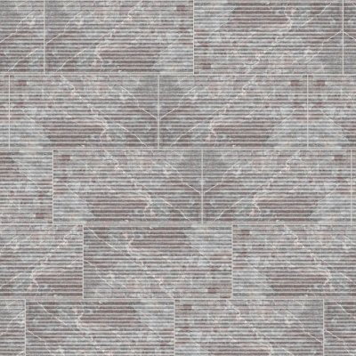 Qualis Ceramica Sereno Burgundy 12x24 Curva - Random Length