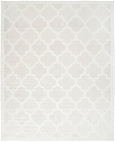 Nourison Home Nourison Easy Care NES01 9' x 12' Ivory White Modern Rug - 7' x 10'