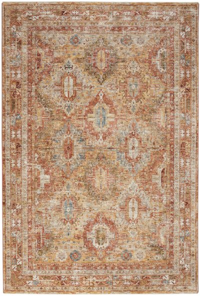 Nourison Home Nourison Petra PTR01 2'3" x 10'2" Rust Vintage Indoor Rug - 7'10" x 10'4"
