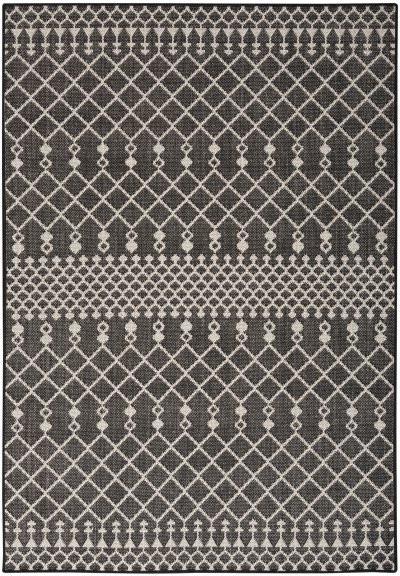 Nourison Home Nourison Positano POS02 12' x 15' Black Modern Rug - 6' x 9'