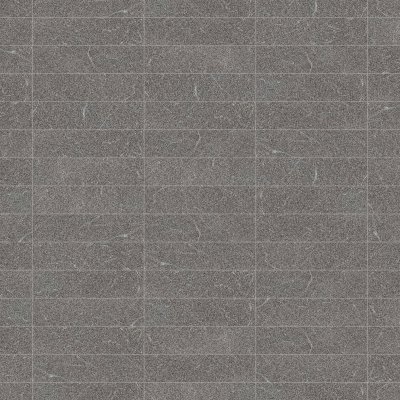 Marble Systems Iris Black Leather Plank Marble Tile 4x16 - Iris Black - 4" x 16" x 1/2"