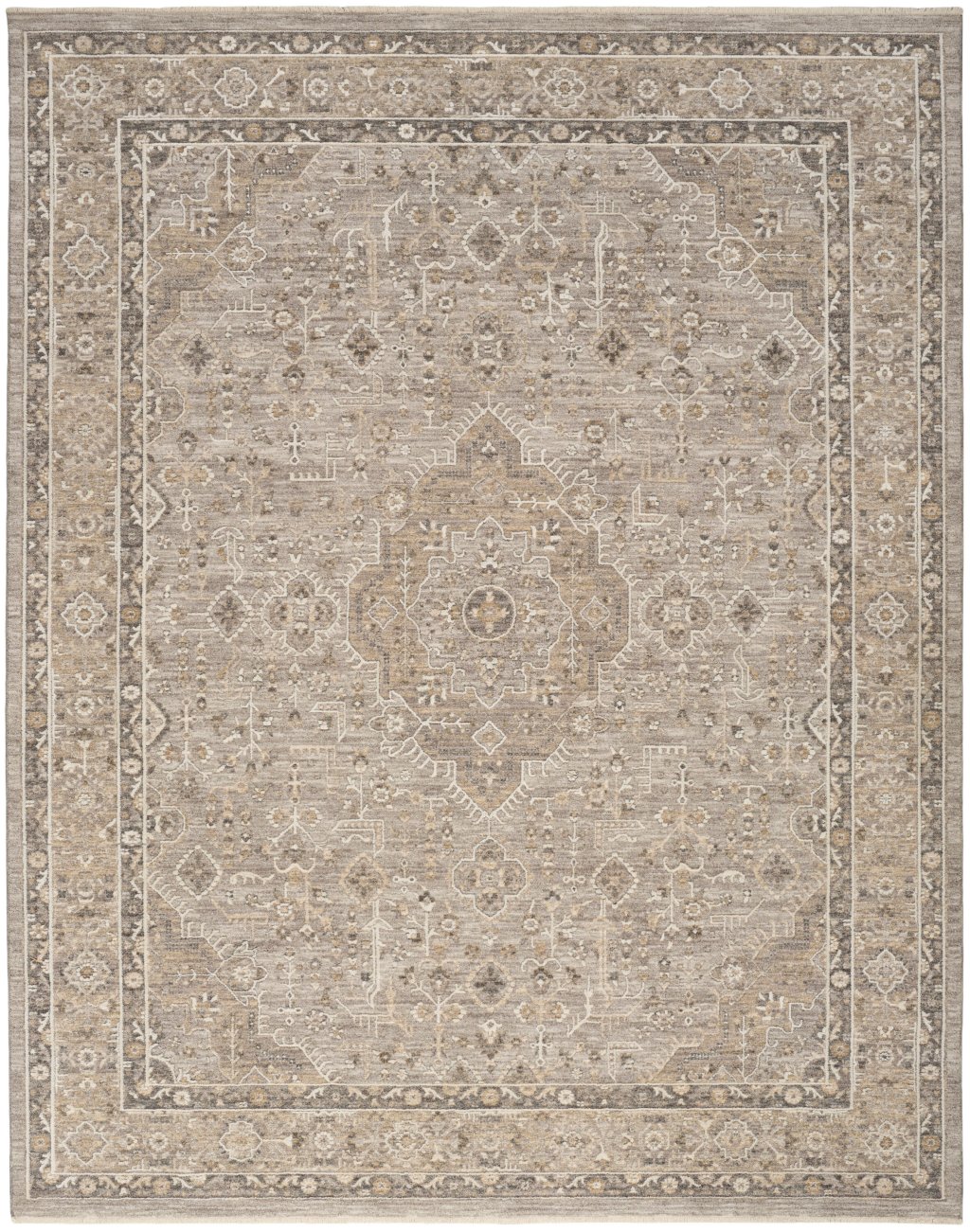 Nourison Home Nourison Retreat RET02 9'6" x 13'2" Grey Vintage Indoor Rug