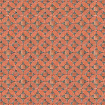 Marble Systems Sacchi, Red/olive Honed Limestone Mosaic 8x8 - Sacchi, Red/olive - 8" x 8" x 1/2"
