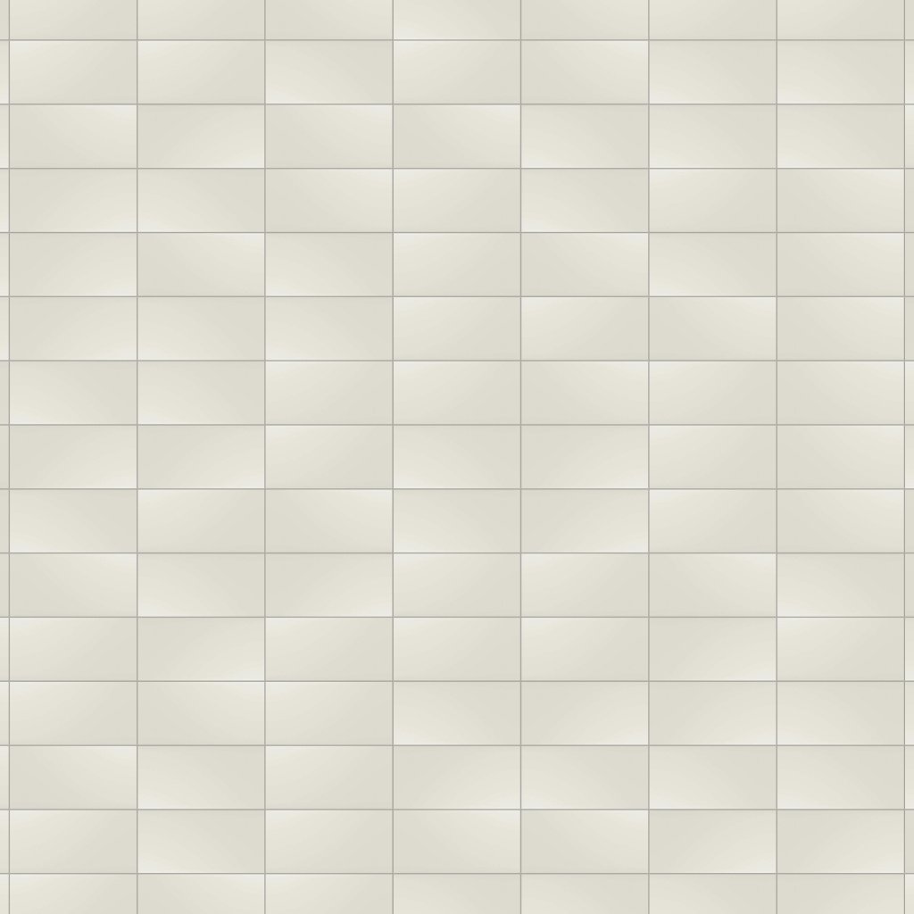 Marble Systems White Glossy Ceramic Tile 4x8 - White