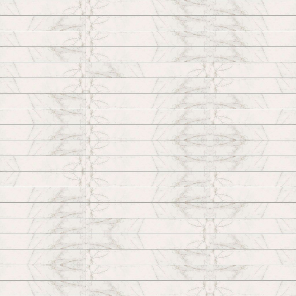 Marble Systems Statuario Gold Honed Battiscopa Marble Look Porcelain Moldings 3x24 - Statuario Gold