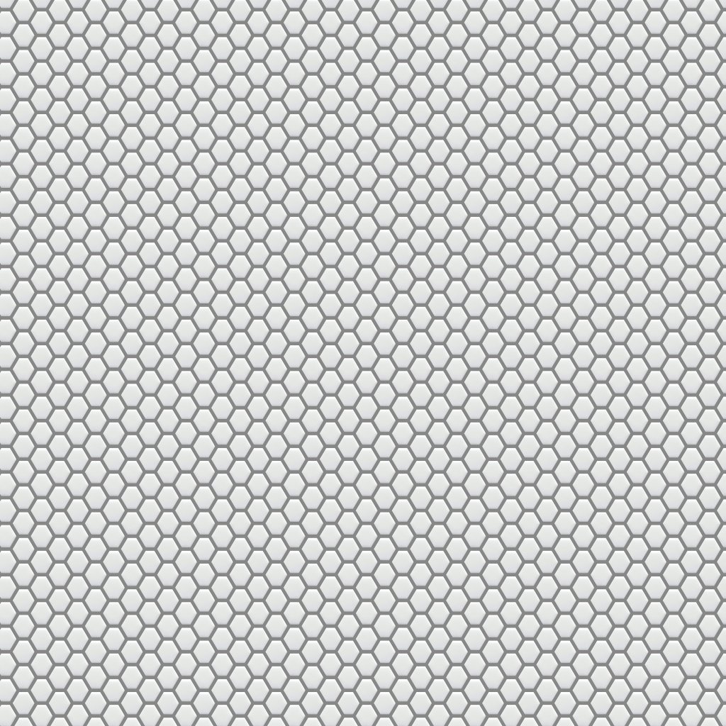 Emser Tile CONFETTI II HEX MOSAIC ON -POR - White