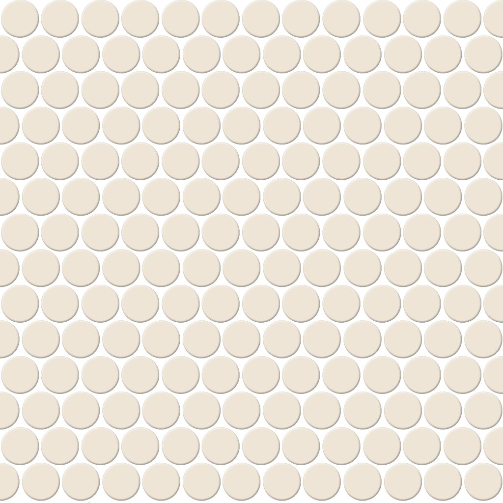 Daltile Keystones Biscuit, Penny Rounds, Matte - Biscuit