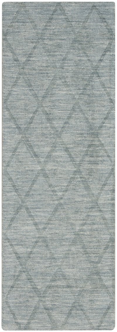 Nourison Home Nourison Wool Haven WOH01 5'3" x 7'3" Blue Modern Indoor Rug - 2' x 6'