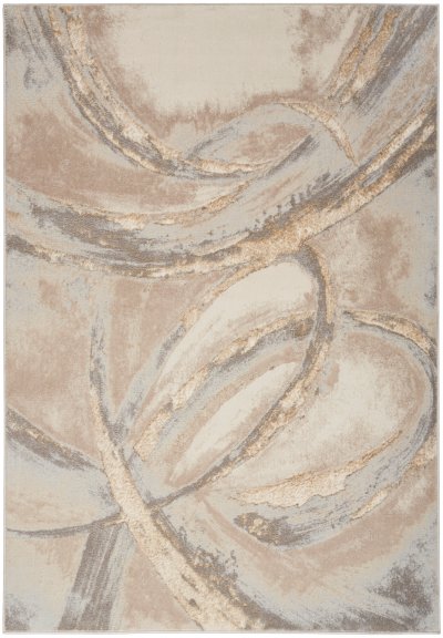 Nourison Home Nourison Splash BSK01 4' x 6' Beige Grey Modern Indoor Rug - 4' x 6'