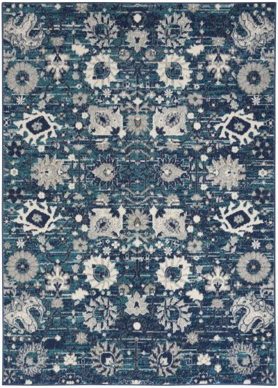 Nourison Home Nourison Passion PSN01 2'2" x 10' Surf Bohemian Indoor Rug - 5'3" x 7'3"