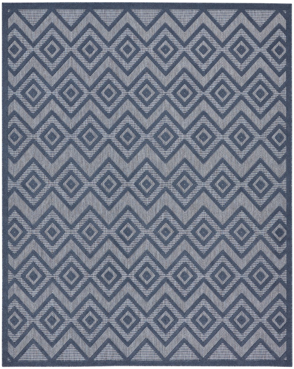 Nourison Home Nourison Versatile NRV01 8' x 10' Navy Blue Modern Rug