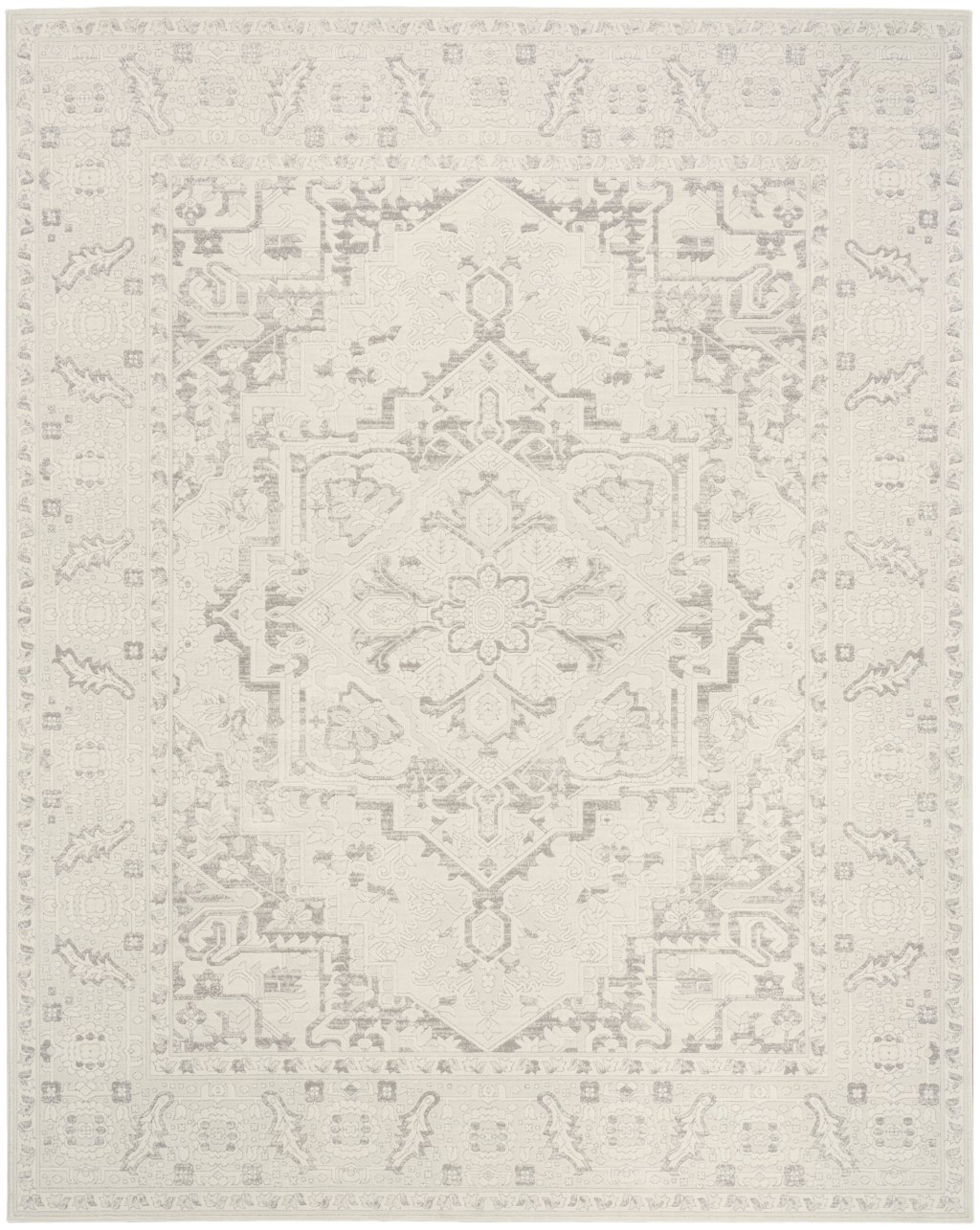 Nourison Home Nourison Grace GCE02 7'10" x 9'10" Grey Vintage Indoor Rug