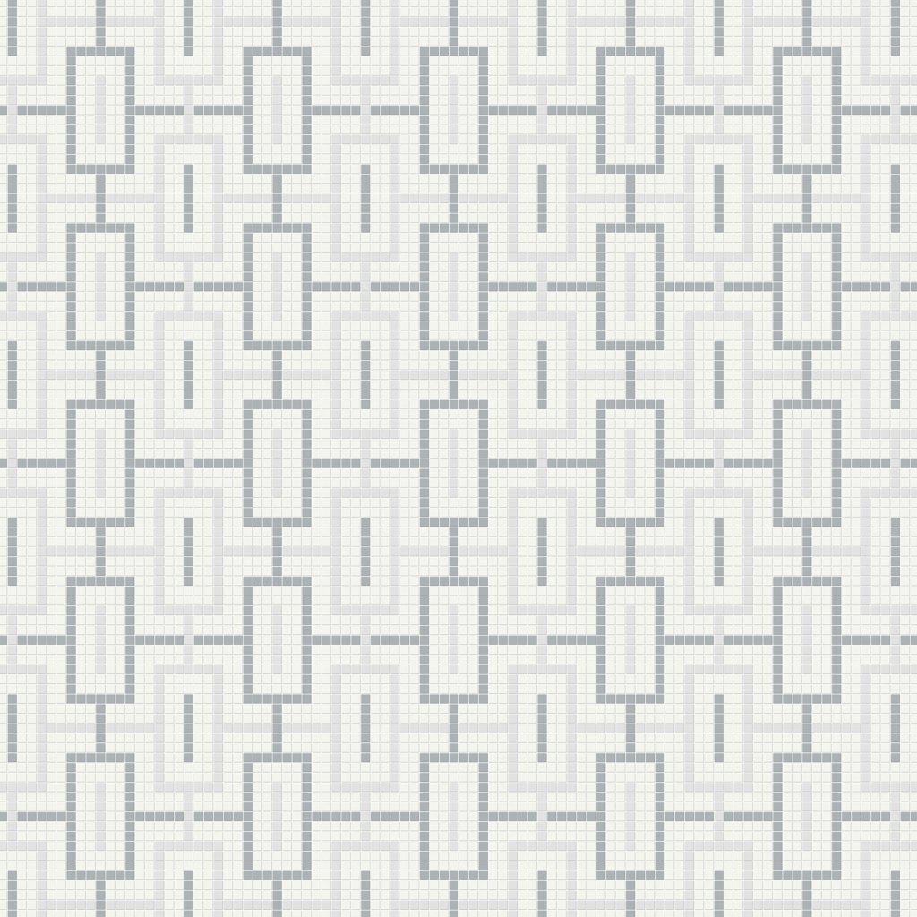 Qualis Ceramica Traditions Afternoon Blend Chain Matt Mosaic - Blue