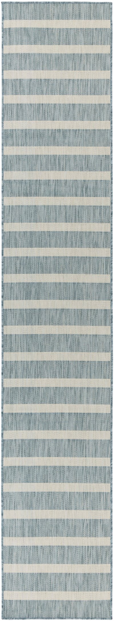 Nourison Home Nourison Positano POS03 12' x 15' Aqua Ivory Modern Rug - 2'2" x 12'