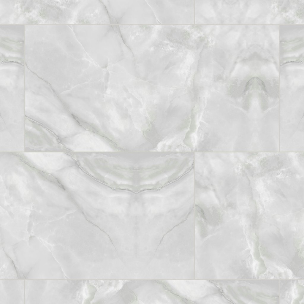 Qualis Ceramica Plata 24x48 Onyx Crystallo Polished