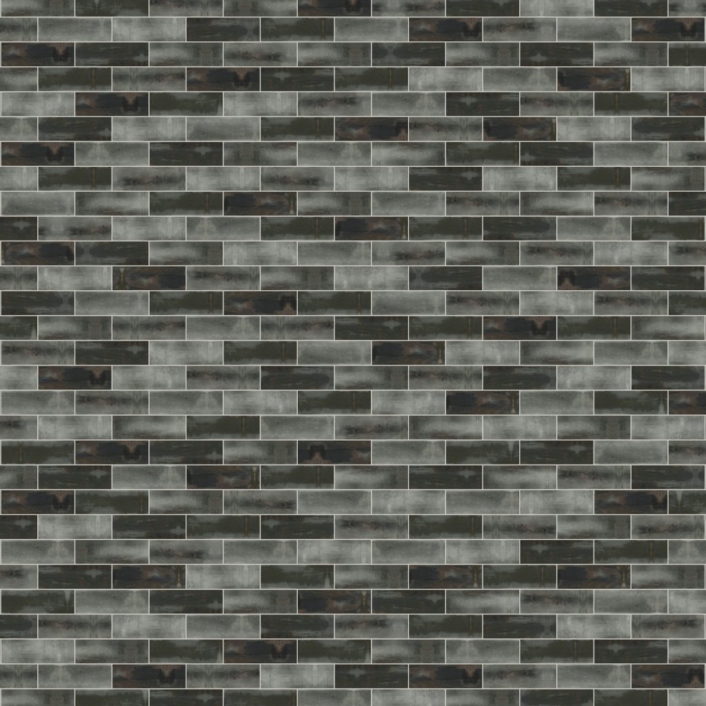 Qualis Ceramica Aruba 2x6 Coal Gloss