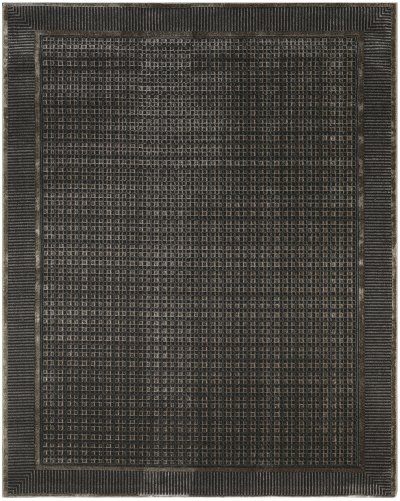 Nourison Home Nourison Nordic NRC03 9' x 12' Black Taupe Art Deco Indoor Rug - 10' x 14'