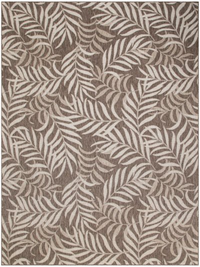 Nourison Home Nourison Garden Oasis GOA01 3' x 5' Mocha Tropical Rug - 8' x 10'
