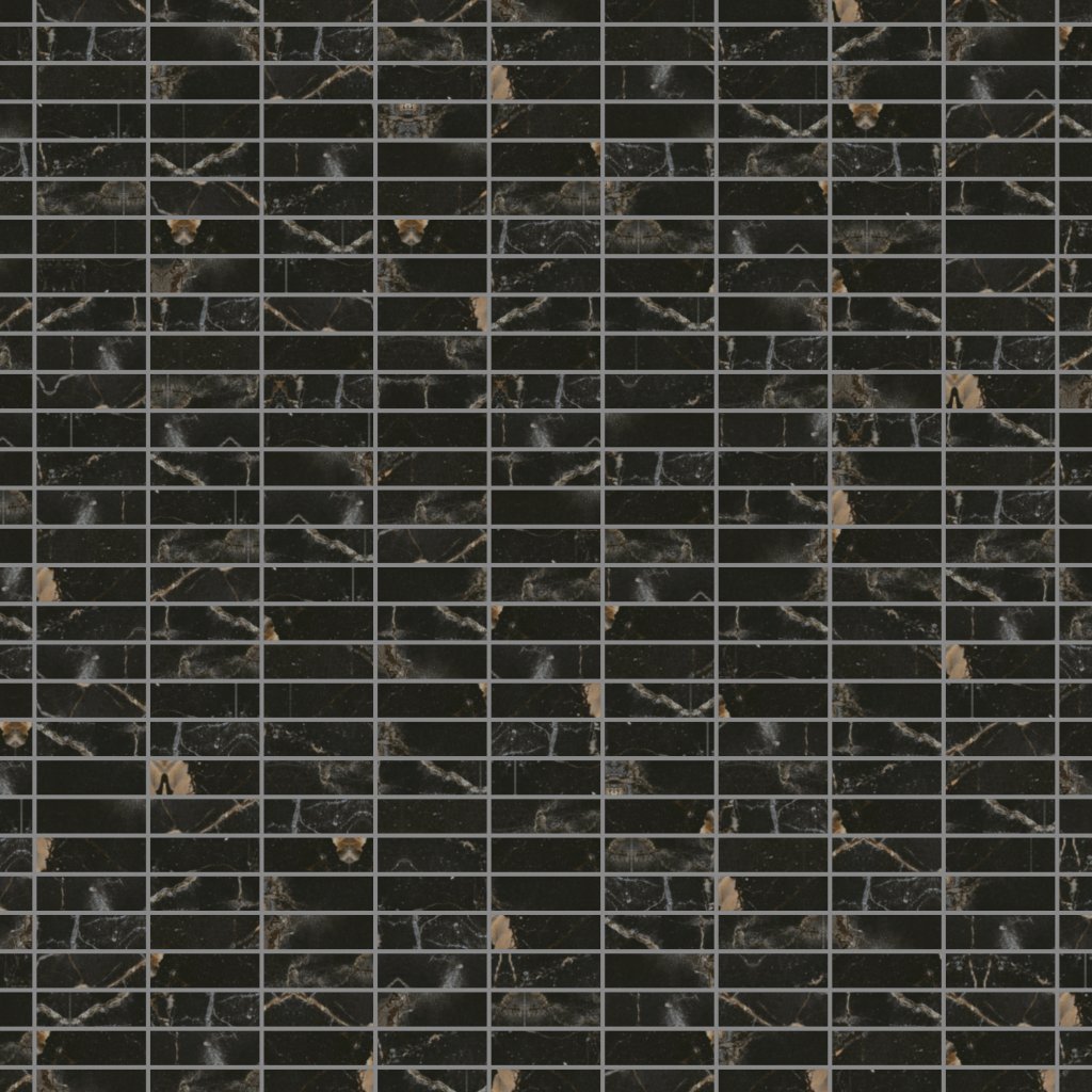 Emser Tile PARKVIEW POLISHED STACKED MOSAIC /-POR - Brown