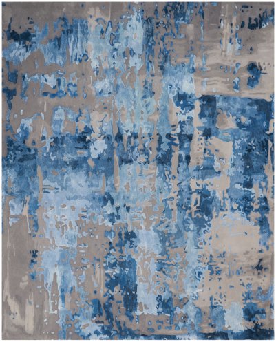 Nourison Home Nourison Prismatic PRS10 7'9" x 9'9" Blue Grey Modern Indoor Rug - 7'9" x 9'9"