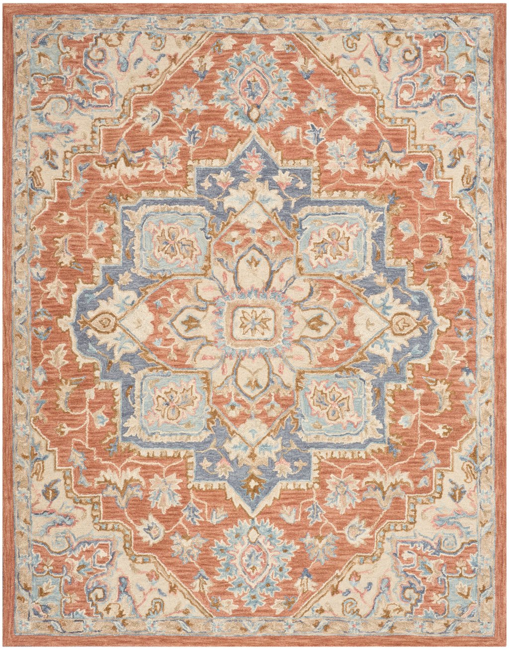 Nourison Home Nourison Maison MSO06 9'9" x 13'9" Rust Ivory Vintage Indoor Rug