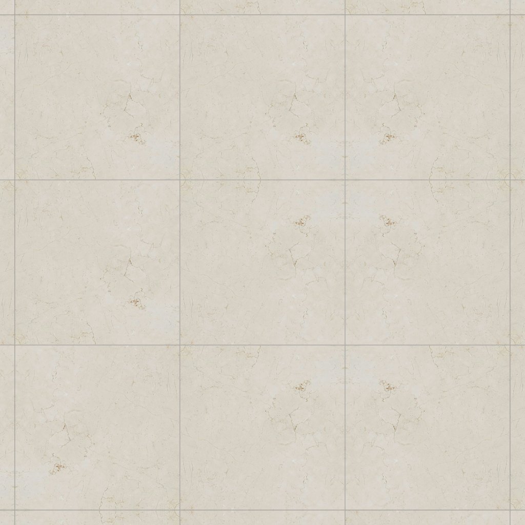 Marble Systems Crema Marfil Polished Micro Bevelled Marble Tile 18x18 - Crema Marfil