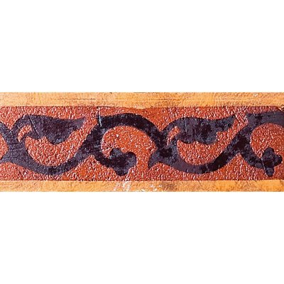 Marble Systems Red Clay Burnt Red Glazed Surrey Ochre Ceramic Border Tiles 2x6 - Red Clay Burnt Red - 2" x 6" x 3/8"