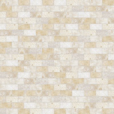 Qualis Ceramica Ivory 3x6 Tumbled - Alternating 1/2