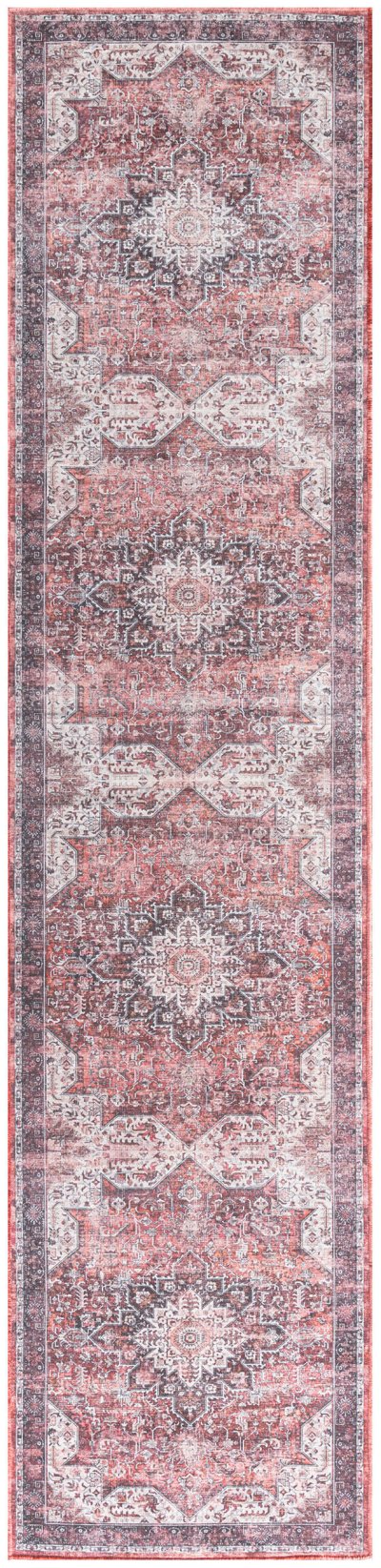 Nourison Home Nourison Nourison Washables NWB15 5'2" x 7' Red Vintage Indoor Rug - 2'2" x 8'