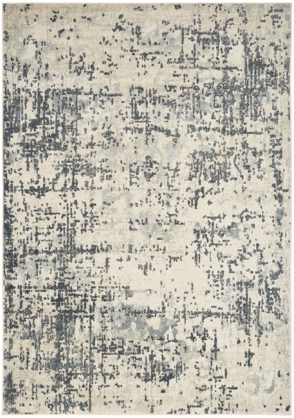 Nourison Home Nourison Quarry QUA17 3'9" x 5'9" Ivory Grey Modern Indoor Rug