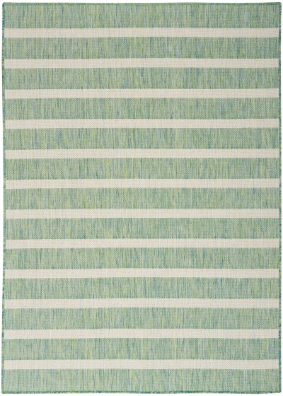 Nourison Home Nourison Selerno SLR03 9' x 12' Blue Green Ivory Modern Rug - 4' x 6'
