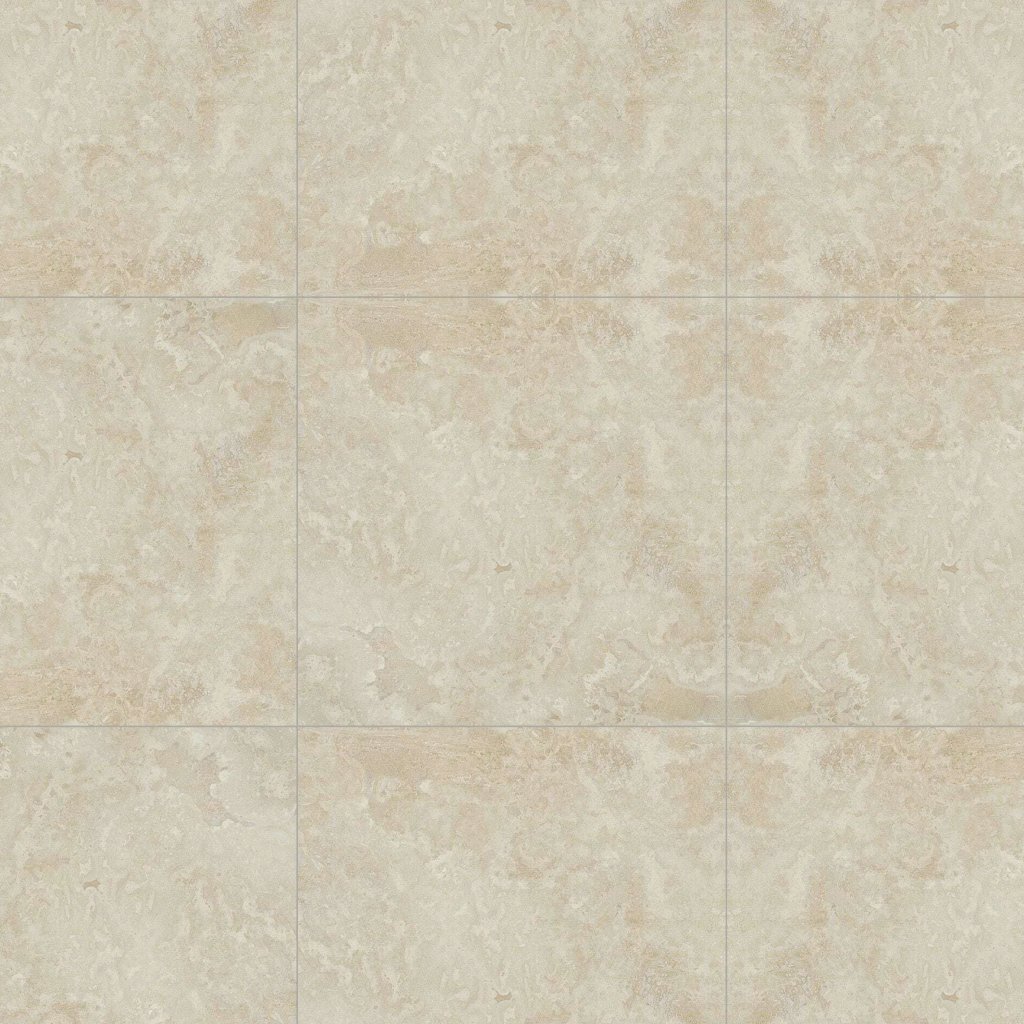 Marble Systems Ivory Honed Travertine Tile 24x24 - Ivory