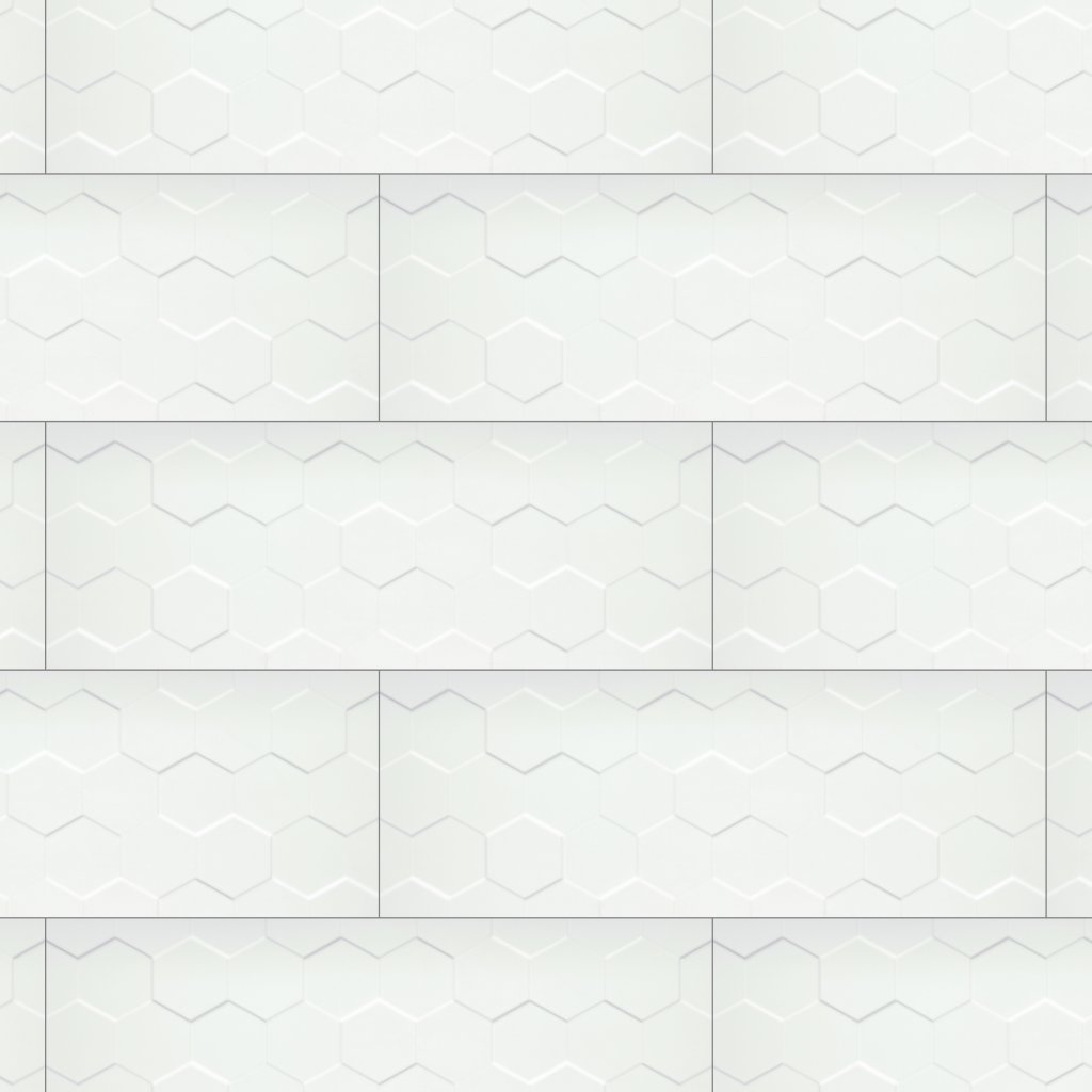 Emser Tile CENTER HEX -CER - White