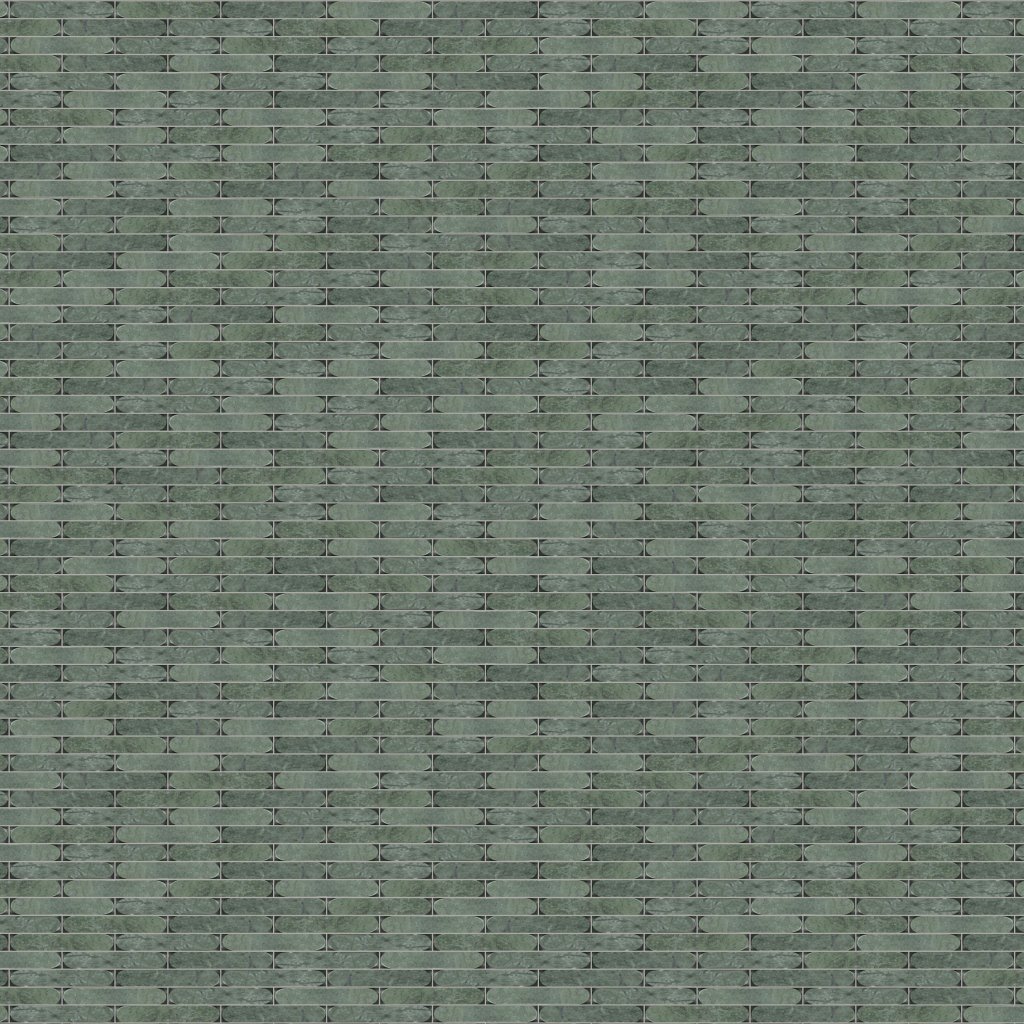Marble Systems Verde Tia Honed Pill Marble Mosaic 12x12 - Verde Tia