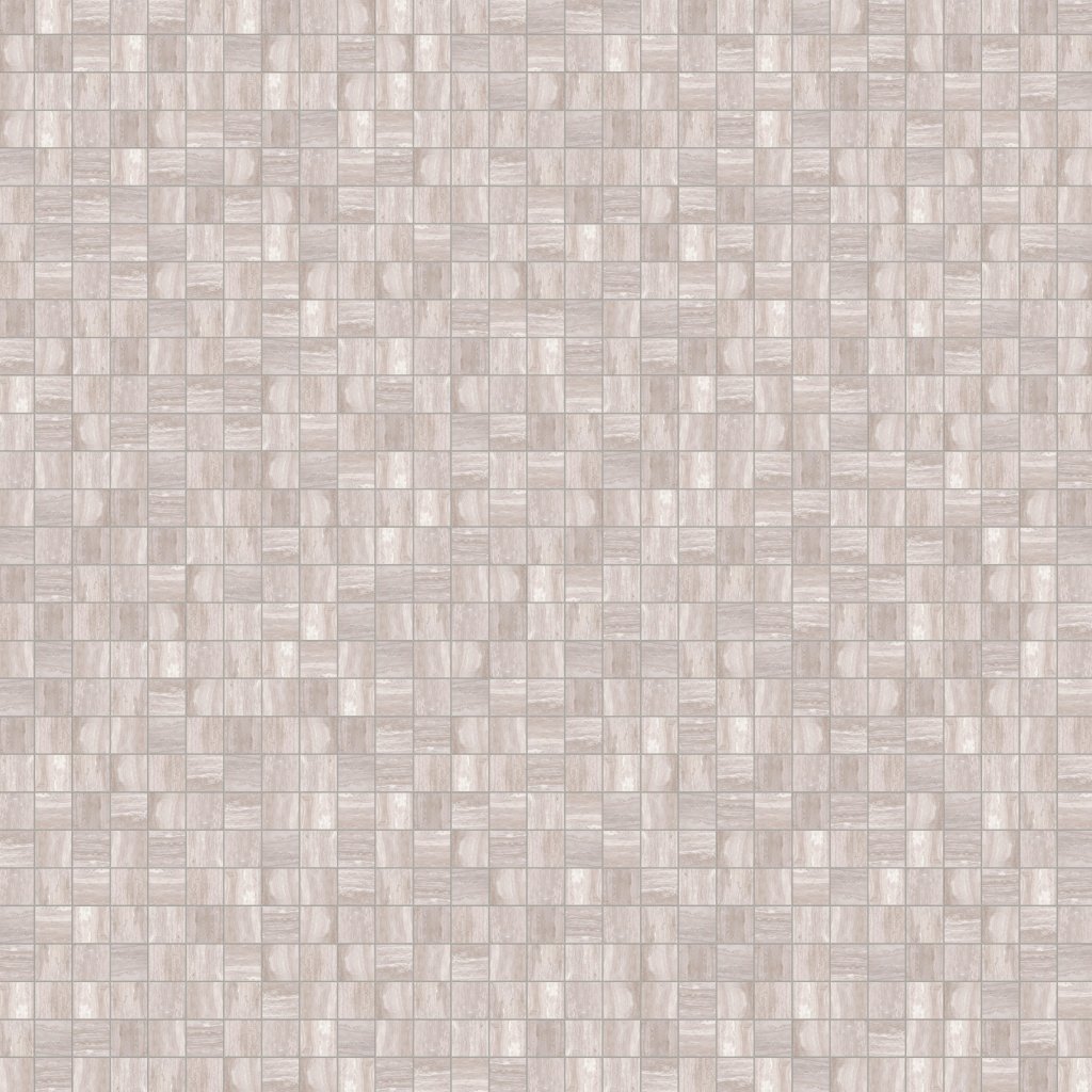 Marble Systems Zenit Light Taupe Honed 2x2 Porcelain Mosaic 12x12 - Zenit Light Taupe