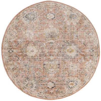 Nourison Home Nourison Oushak Home OUS01 2' x 6' Rust Vintage Indoor Rug - 4' Round